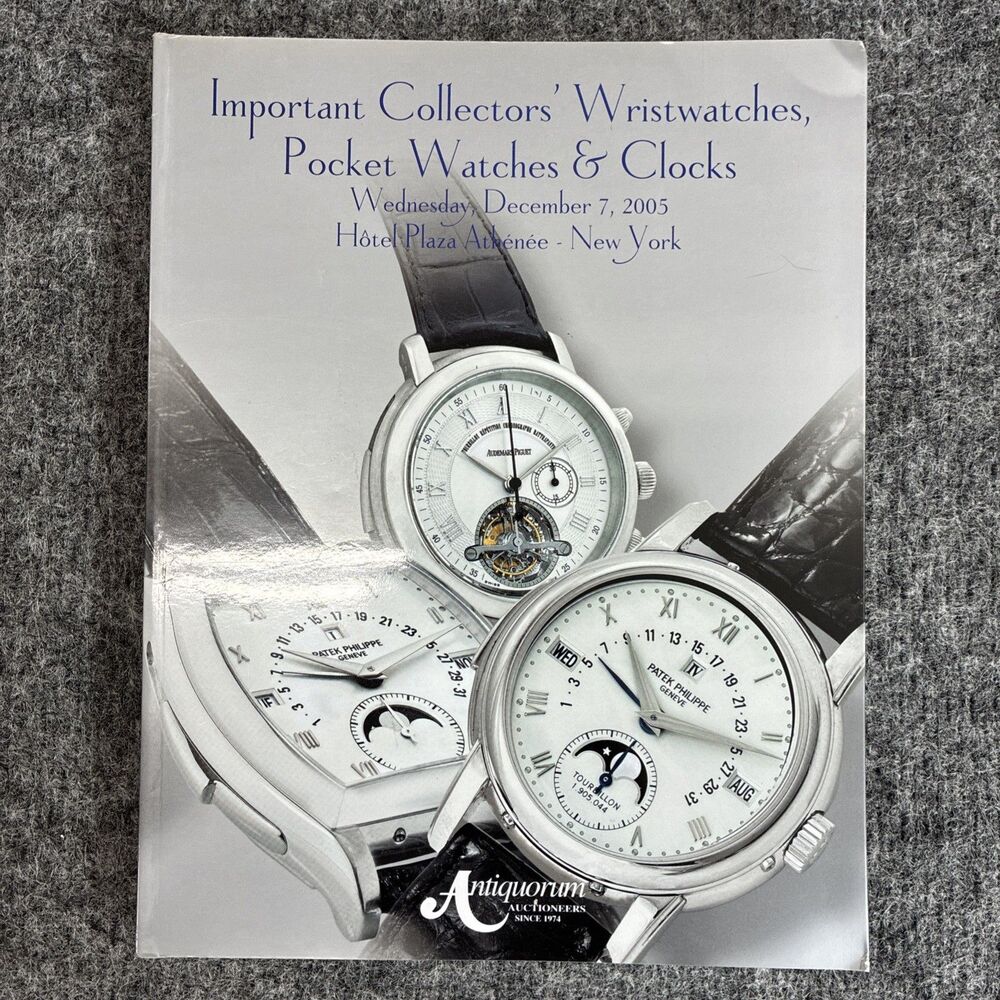 Antiquorum Watches Pocket Watches Clocks Auction Catalog New York December 2005